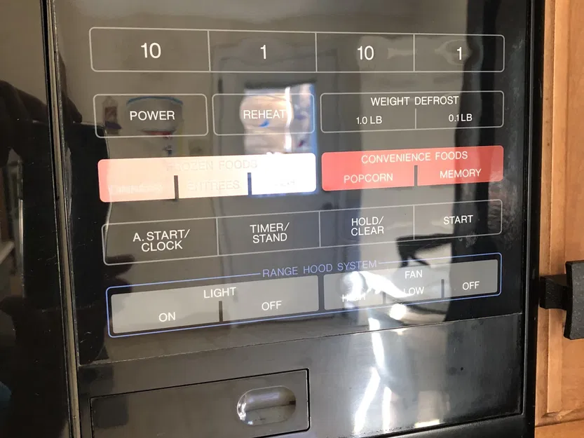 Cơ chế mở cửa lò vi sóng Quazar 80QBP1881 năm 1994 - Image 2