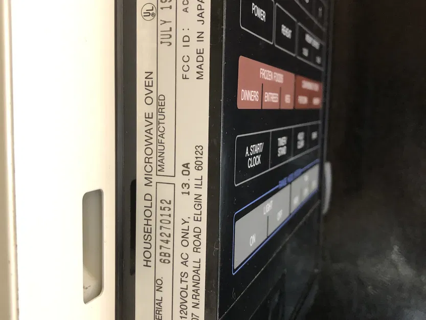 Cơ chế mở cửa lò vi sóng Quazar 80QBP1881 năm 1994 - Image 3