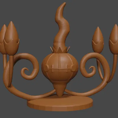 Mô hình Chandelure phong cách Pokemon cho DnD tabletop