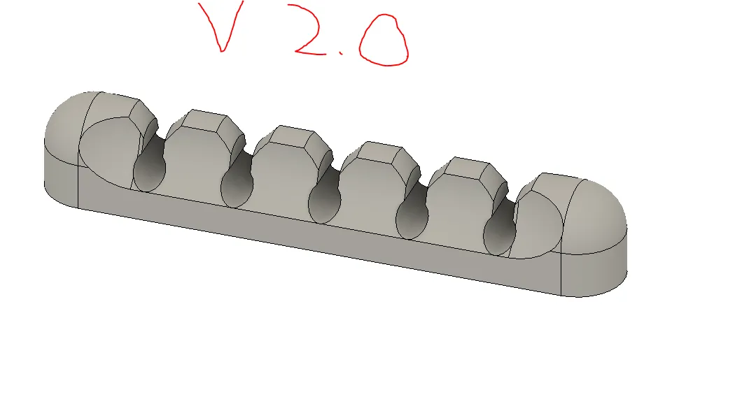 Giá đỡ cáp đơn giản với lỗ lớn và kênh đầu vào - Image 2