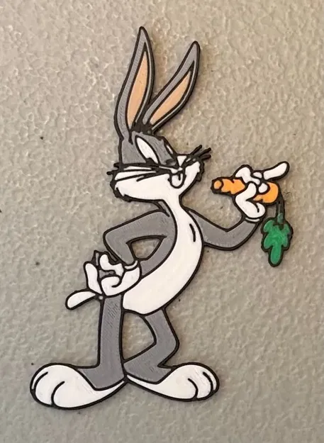 Nam châm Bugs Bunny đa sắc màu 6 màu - Image 1