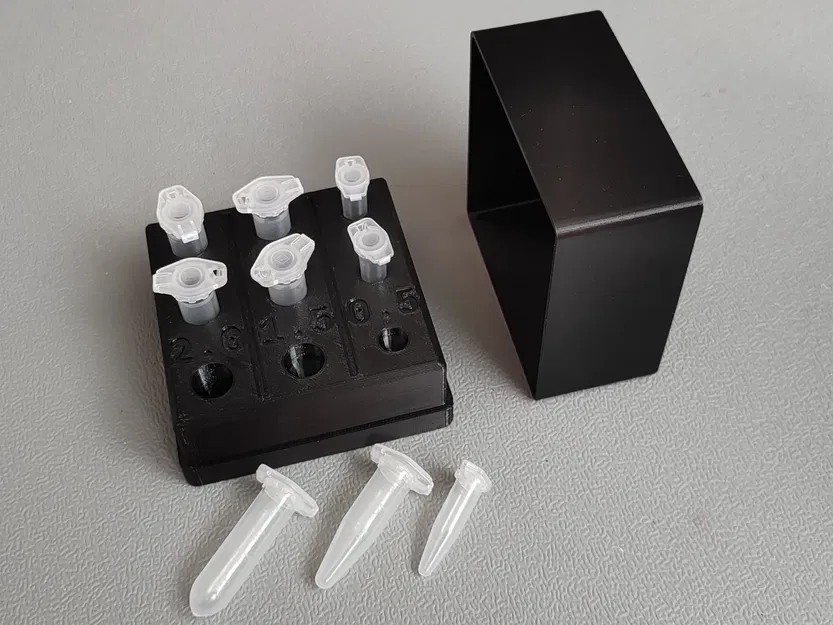 Bình Eppendorf hỗ trợ 3 ống 0.5/1.5/2.0ml và chắn sáng - Image 1