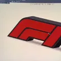 Biểu tượng F1 đa sắc màu in 3D - Thumbnail 2