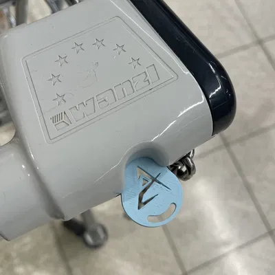 Tiền xu mở khóa giỏ hàng mua sắm châu Âu