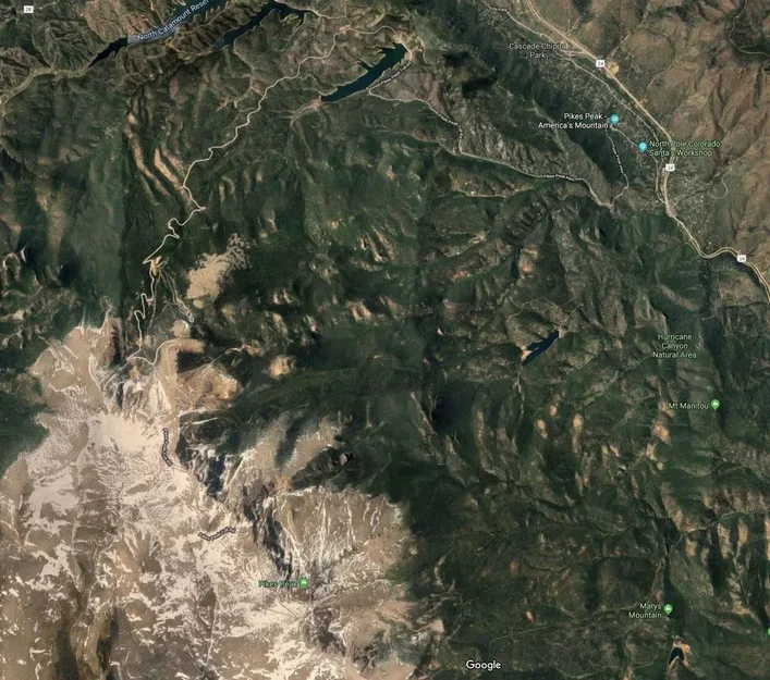 Bản đồ địa hình cuộc đua Pikes Peak International Hill Climb - Image 2