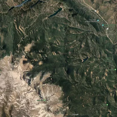 Bản đồ địa hình cuộc đua Pikes Peak International Hill Climb