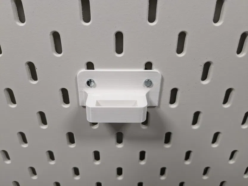 Giá đỡ thước kẹp gắn vít cho bảng Ikea Skadis - Image 2