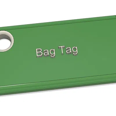 Thẻ hành lý thiết kế đơn giản và tinh tế