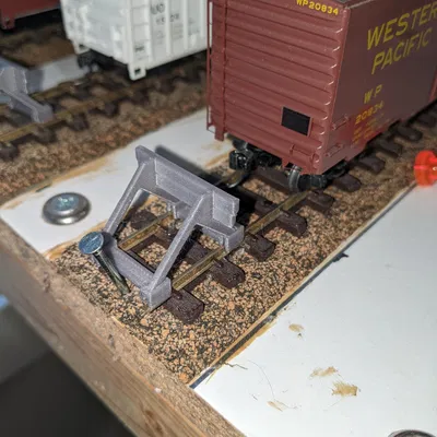 Bumper kết thúc đường ray HO Scale cho mô hình tàu hỏa