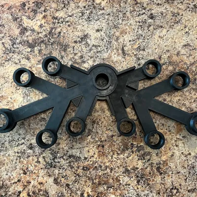 Giá đỡ lắp ráp vòng hoa Lego 45 độ cho 8 nhánh