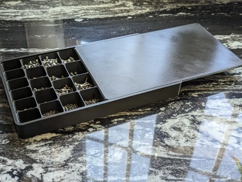 Hộp đựng vít nhỏ với nắp trượt và nhãn dán - Image 4