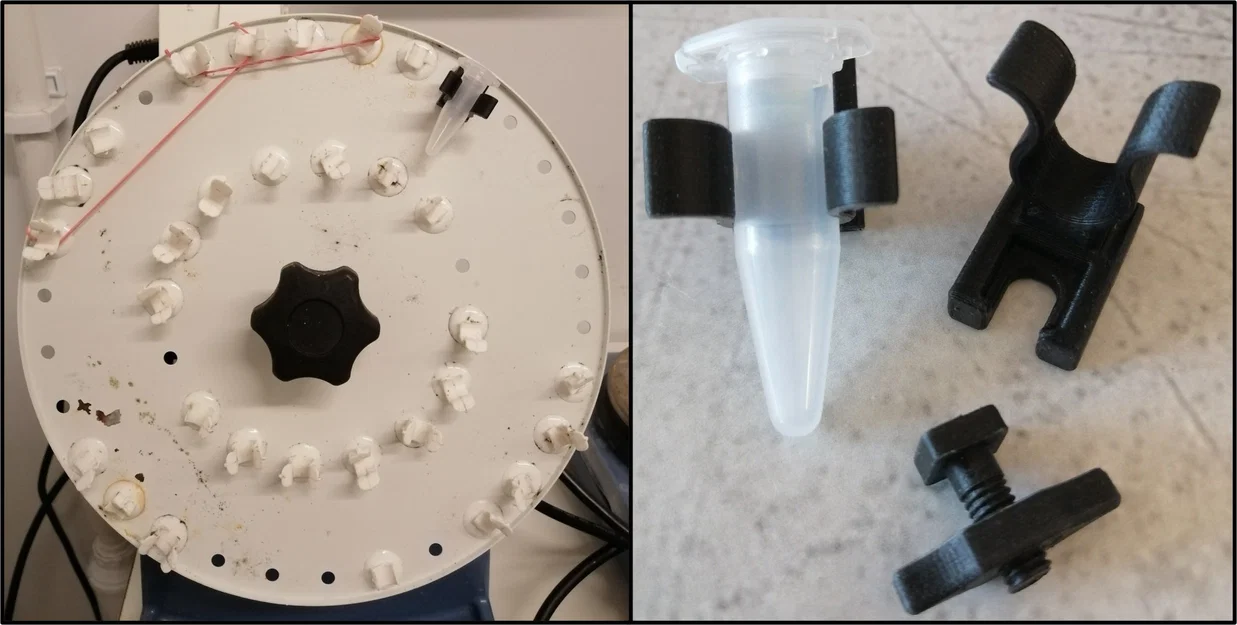 Giá đỡ Eppendorf cho đĩa xoay với đai ốc và bu lông - Image 1