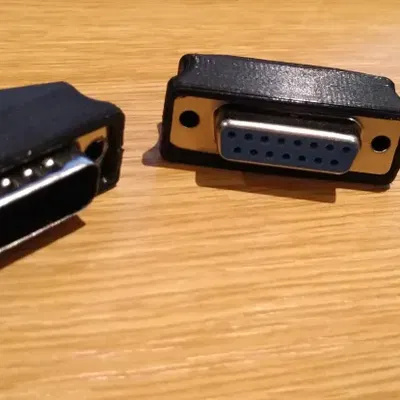 Vỏ kết nối DB9, DB15, DB25 kiểu thấp cho dây cáp