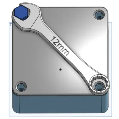 Hộp đồ chơi cho trẻ em: Cờ lê và đai ốc