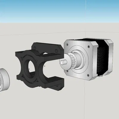 Giá đỡ bảo vệ trục Nema17 cho trục X máy in Creality CR-10