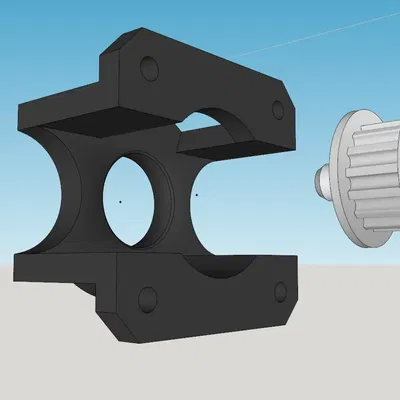 Giá đỡ bảo vệ trục Nema17 cho trục X máy in Creality CR-10