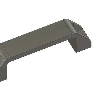 Cán tay 120mm với lỗ gắn và khía hex cho đai ốc M6