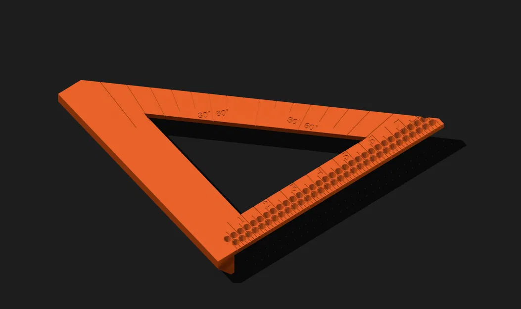 Thước vuông tốc độ với hướng dẫn cắt và góc - Image 1