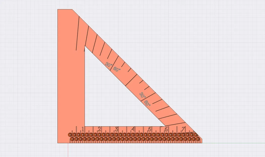 Thước vuông tốc độ với hướng dẫn cắt và góc - Image 2