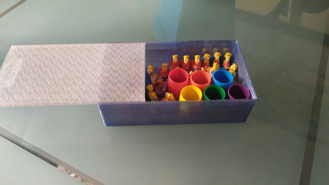 Hộp đơn giản với nắp trượt để lưu trữ đồ vật - Image 2