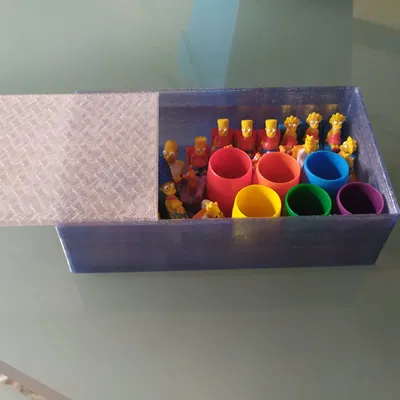 Hộp đơn giản với nắp trượt để lưu trữ đồ vật