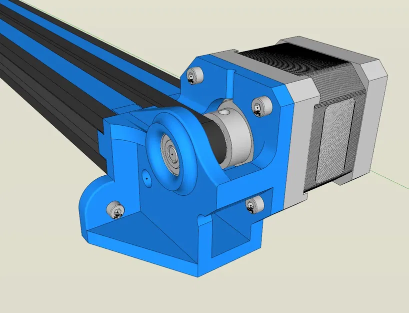 Giá đỡ và gia cố trục Nema17 cho trục Y máy in Creality CR-10 - Image 1