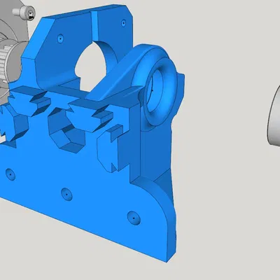 Giá đỡ và gia cố trục Nema17 cho trục Y máy in Creality CR-10