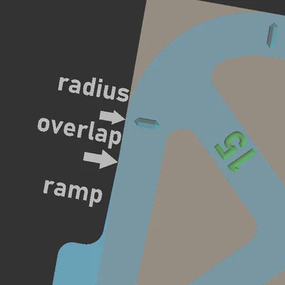 Giá đỡ router với ramp cho bán kính 5-50mm