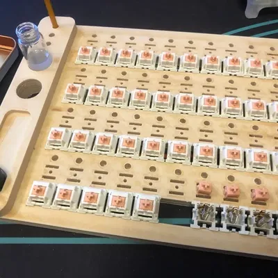 Trạm bôi trơn và sửa đổi công tắc bàn phím Cherry/Kailh