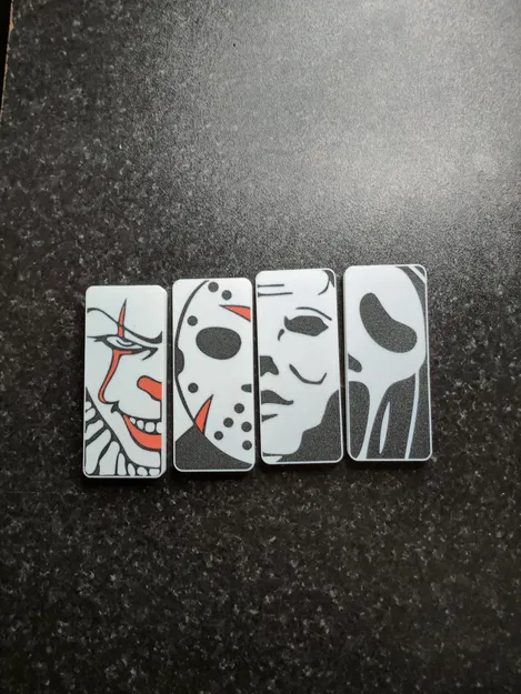 Hộp đèn nhân vật phản diện phim kinh dị với 4 ô màu sắc - Image 2