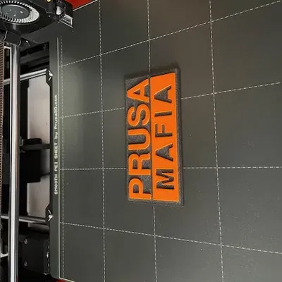 Biểu tượng "Prusa Mafia" đa màu sắc cho máy in 3D