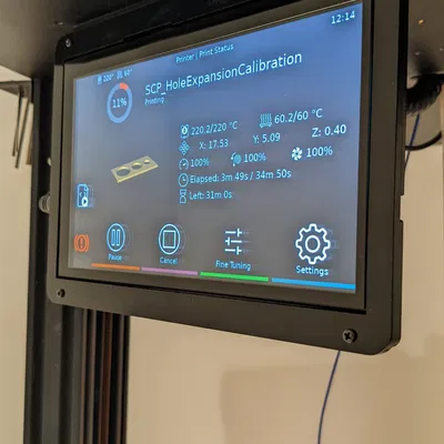 Giá đỡ màn hình cảm ứng 7 inch cho Raspberry Pi trên Tevo Little M...