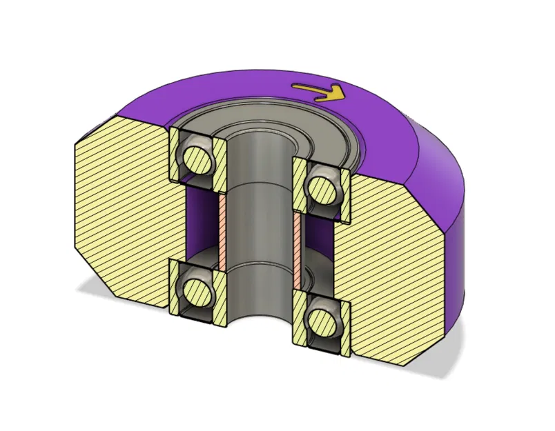 Bánh xe chống rocker cơ bản cho trượt patin tốc độ cao - Image 3