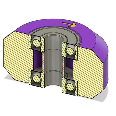 Bánh xe chống rocker cơ bản cho trượt patin tốc độ cao
