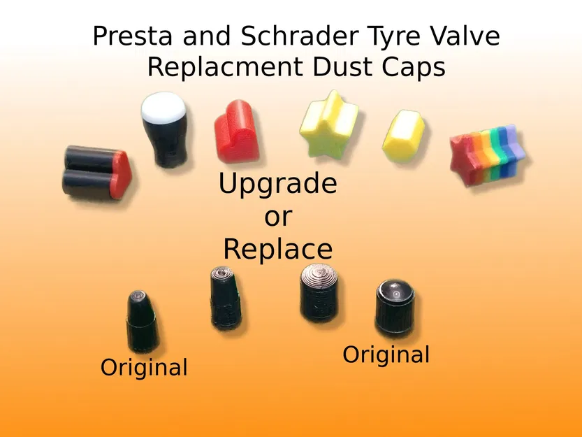 Thay thế nắp van lốp - Thiết kế Schrader và Presta - Image 1