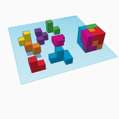 Câu đố não bộ hình khối 7 phần thú vị