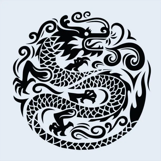 Đĩa lót ly rồng đơn giản - Image 2