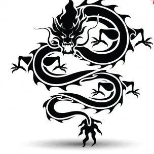 Đĩa lót ly hình rồng đơn giản