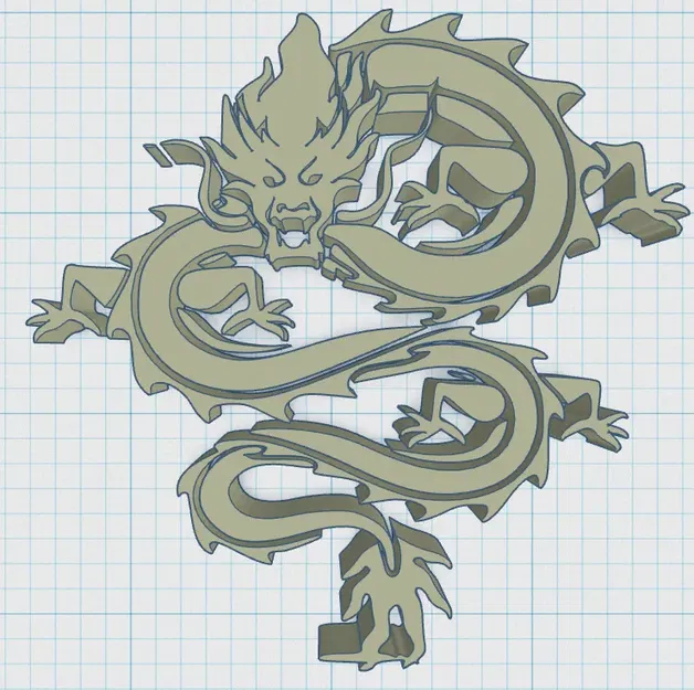 Đĩa lót ly hình rồng đơn giản - Image 3