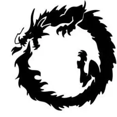 Đế lót ly rồng đơn giản