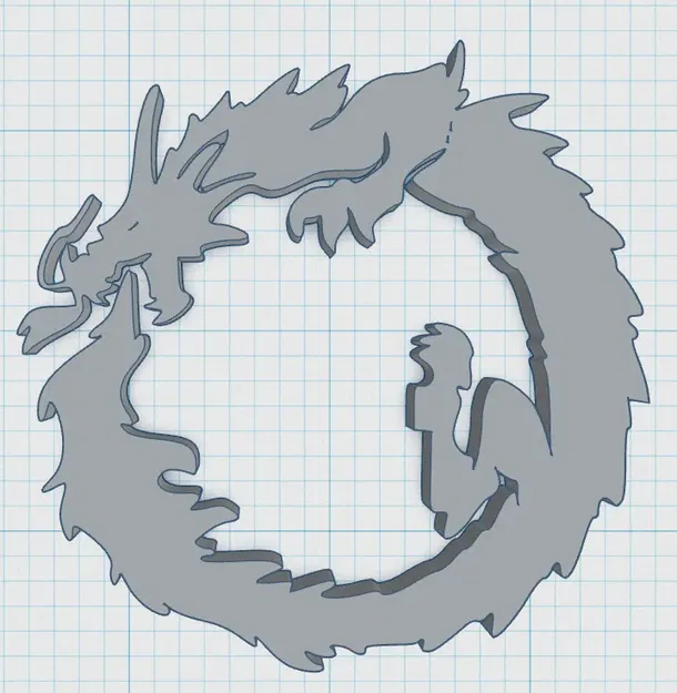 Đế lót ly rồng đơn giản - Image 3