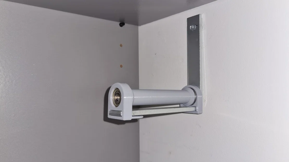 Giá đỡ cuộn filament gắn tường với giá đỡ góc - Image 1