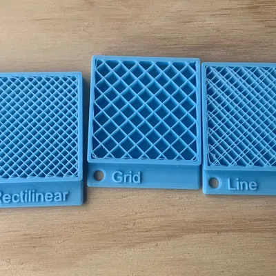 Mẫu vật liệu lấp đầy từ Bambu Studio