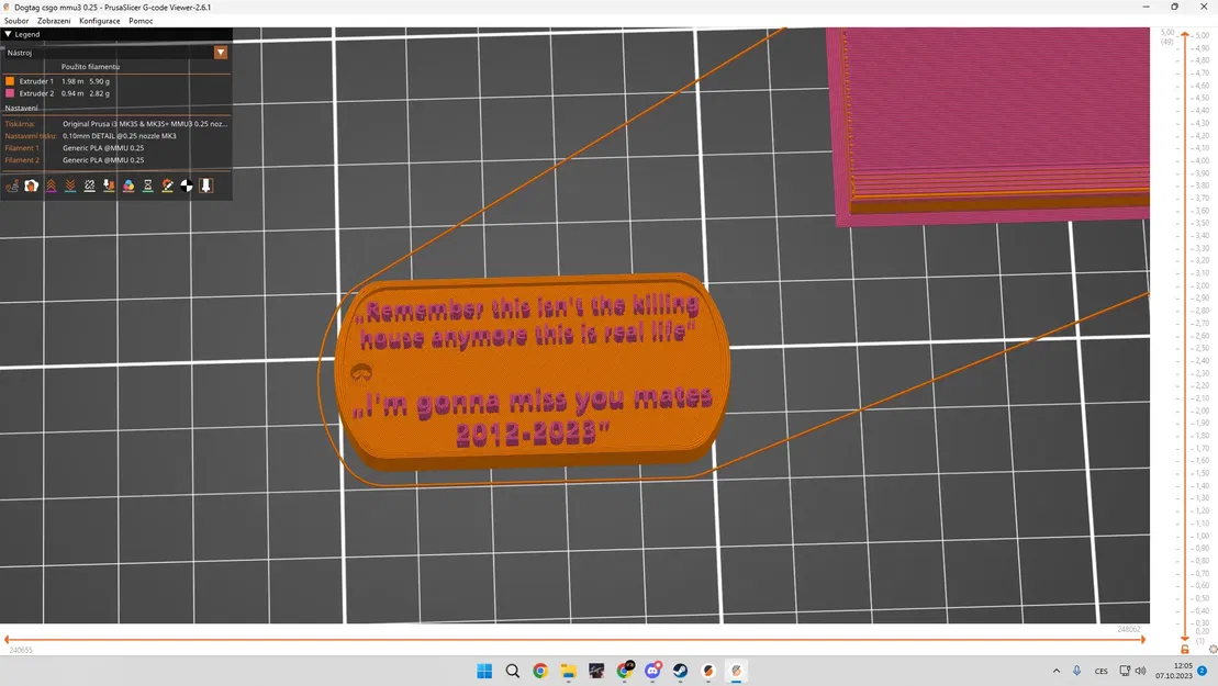 Móc khóa kỷ niệm cs:go với biểu tượng dog tag - Image 1