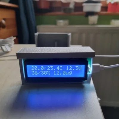 Vỏ đơn giản cho LCD1602 và ESP8266 D1 mini