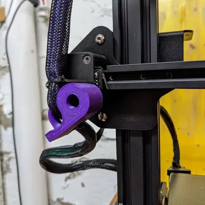 Giá đỡ cáp cho Ender 3 Pro lắp tại công tắc giới hạn X