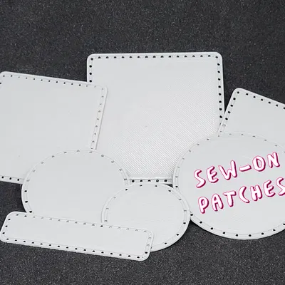 Patches thêu sẵn - mẫu trống với nhiều kích thước hơn