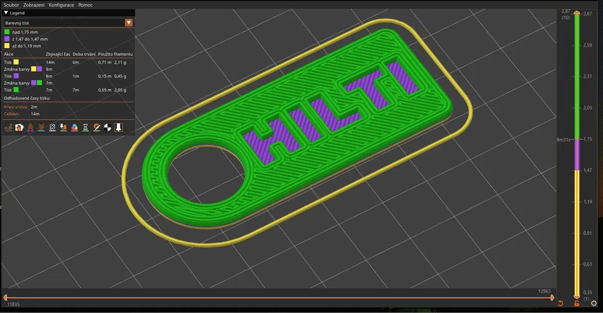 Móc khóa HILTI in 3D với logo nổi bật - Image 1