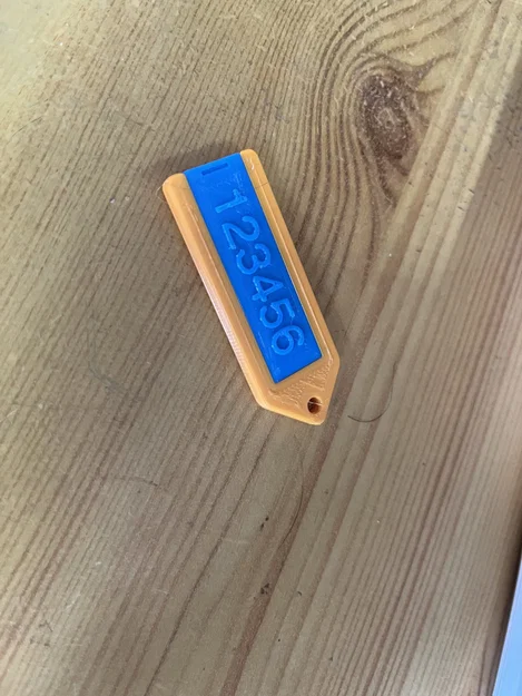 Móc chìa khóa với chèn có thể thay đổi màu sắc - Image 1