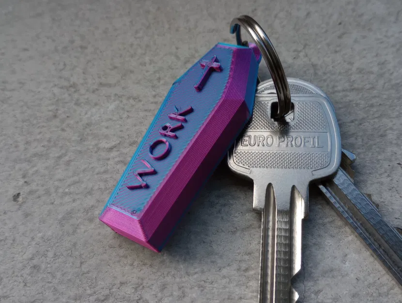 Móc khóa quan tài hài hước cho Halloween - Image 2